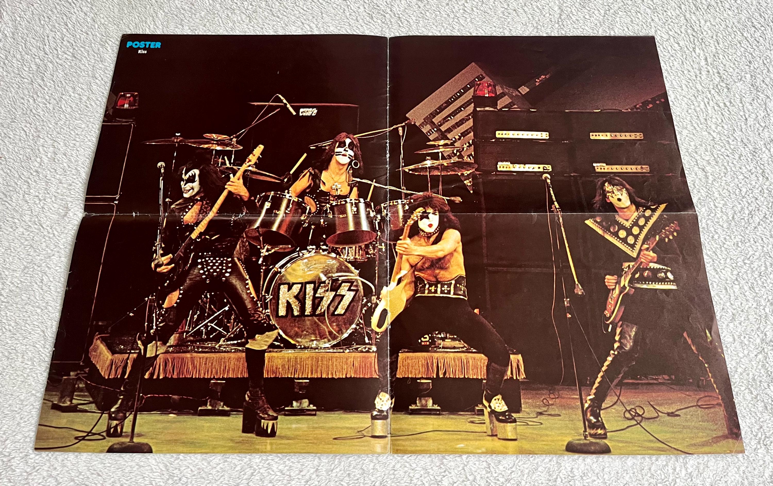KISS ポスター 額装 KISS 1975 Midnight Special NBC Studios Swedish Poster Music