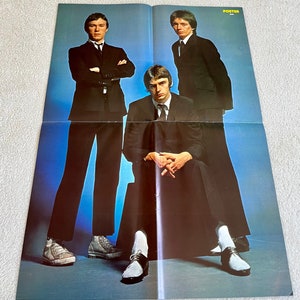 The Jam 1977 Poster Paul Weller Bruce Foxton Rick Buckler Punk Swedish Poster Music Magazine 1970s Vintage Rare