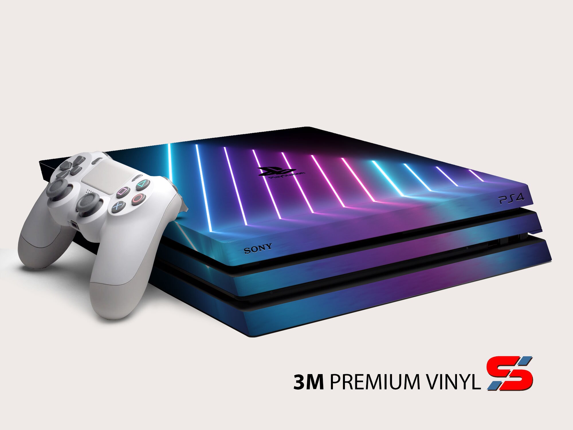 Blue neon lights PS Sony and Xbox skin neon Xbox 360 neon Etsy