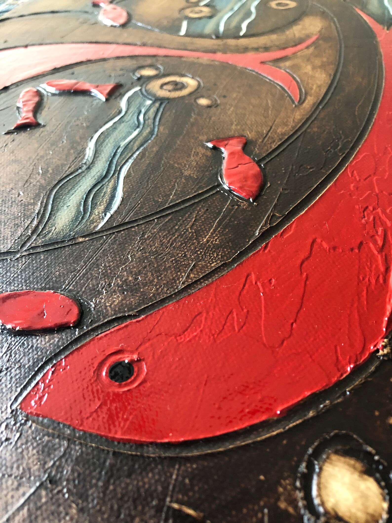 Abstract Art Oil & Gesso on Canvas Textured Painting Etsy Canada