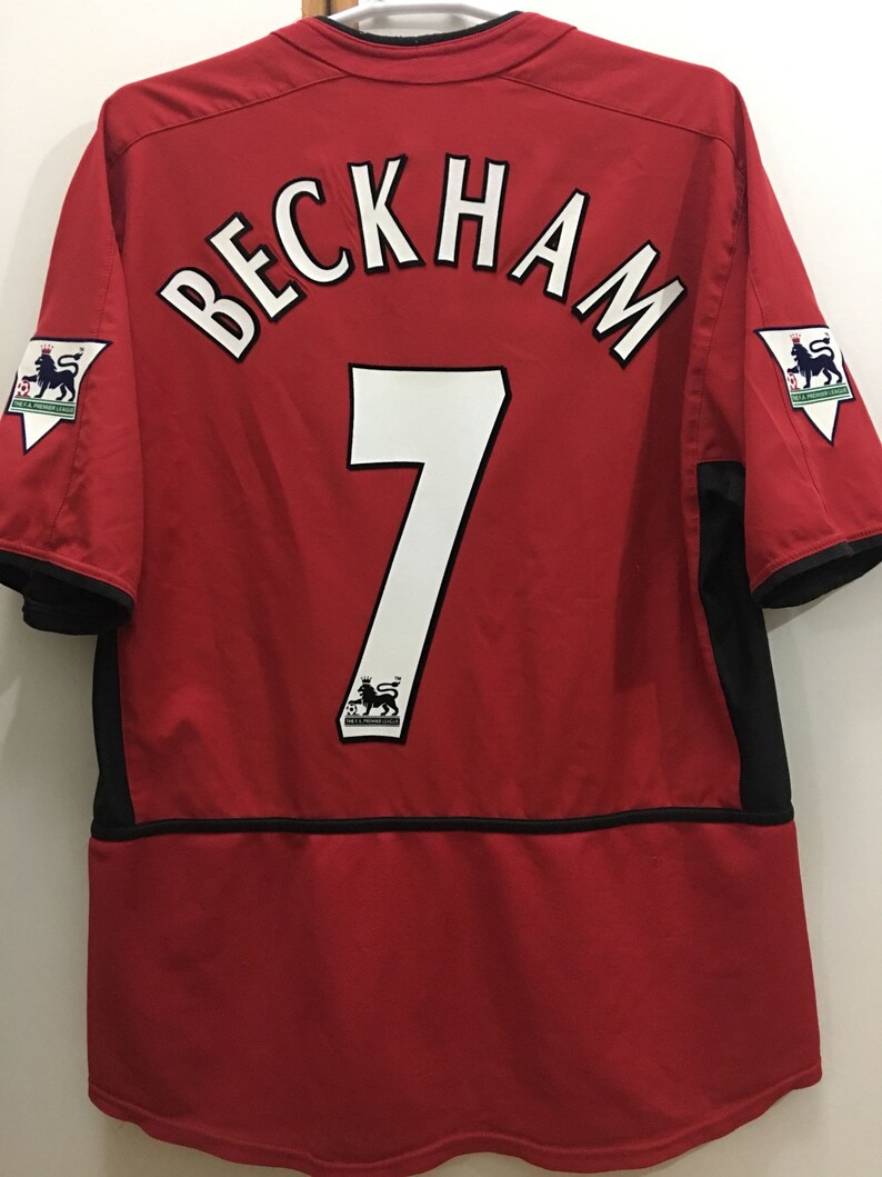 BROOK Cantona # 7 Manchester United Home Retro Soccer Jersey 1994-1995 Full Premier Patch