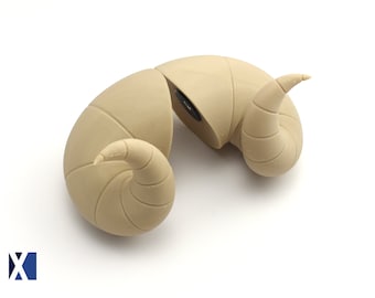 3D Printed Ram Horns Prop: Cosplay Accessory