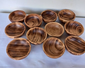 Set of Twenty -20 Dough Candle Bowls, 5 " By 2.5" Depth , Bowls, DIY Candle Bowls, Wooden Candle Bowls, Farmhouse Rustic Dough Candle Bowl