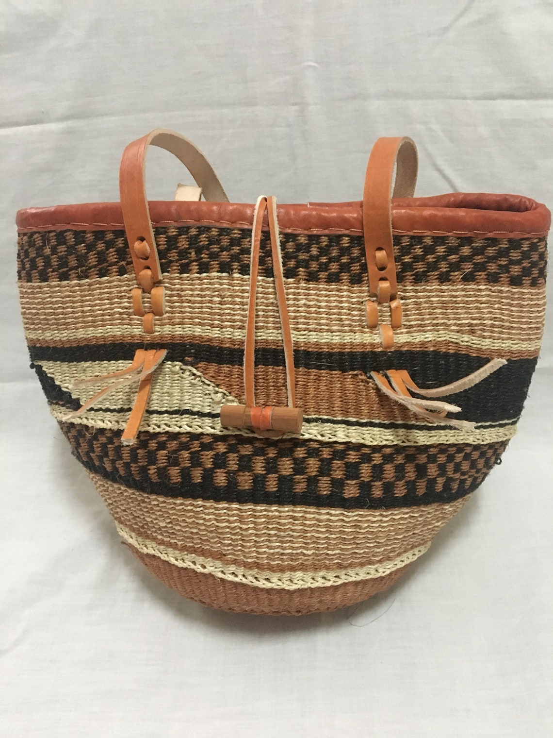 Woven Bag Woven Sling Bag Sling Bag Leather Bag African - Etsy