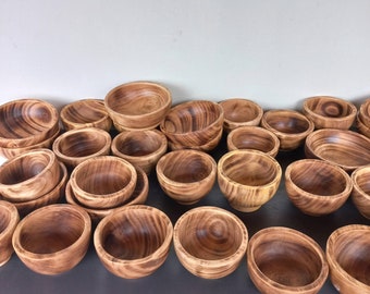 Lots of -50 Wholesale Dough Candle Bowls,  DIY Candle Bowls, Wooden Candle Bowls, Farmhouse Rustic Dough Candle Bowl, Candle Ready Dough