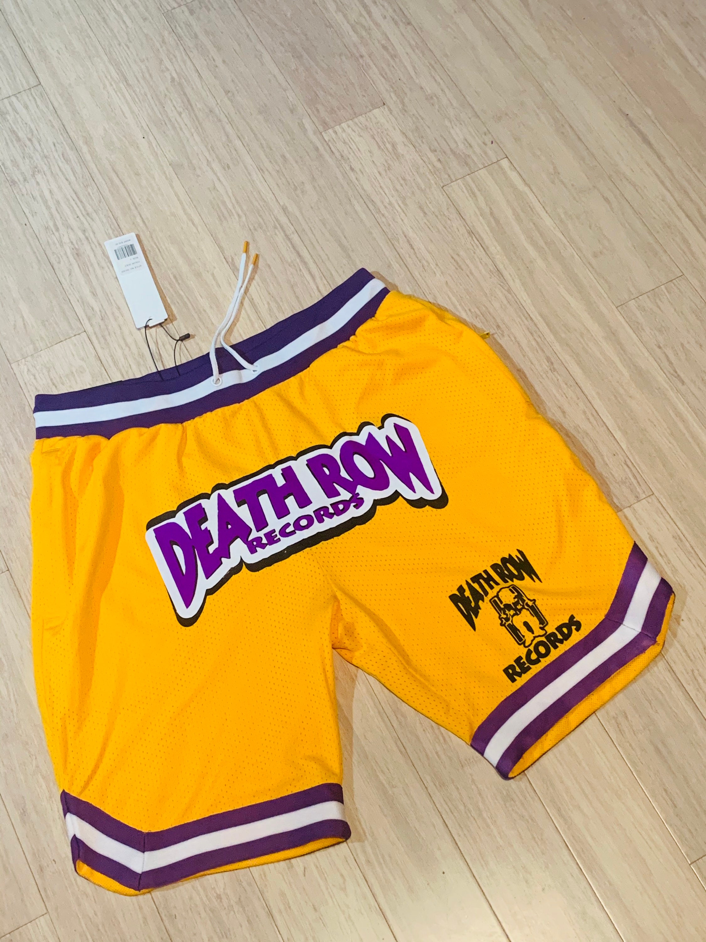 Death Row lakers color way Don C inspired Shorts
