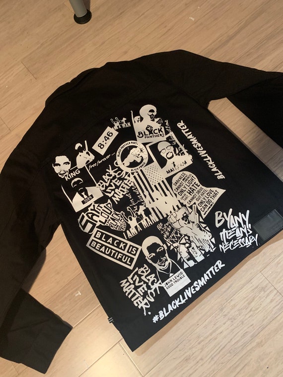 BLM Black Lives Matter Denim Jacket 