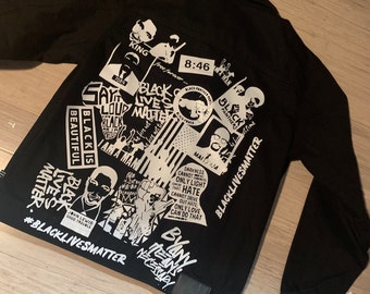BLM Black Lives Matter Denim Jacket