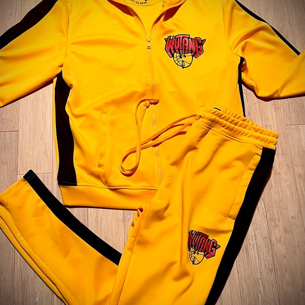 Wu-Tang is Forever OG colorway track suit  inspired  Wu-Tang is Forever OG yllw/blk colorway“Bruce Lee” basketball inspired by kill bill