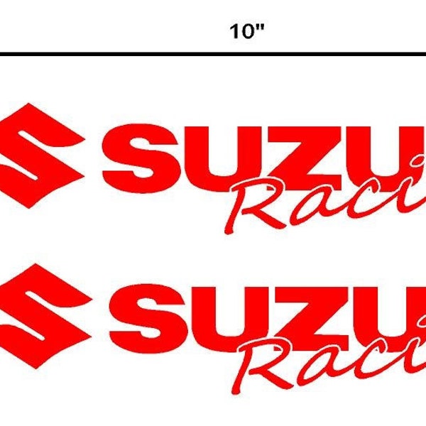 2 pack Suzuki Racing decals stickers graphics.