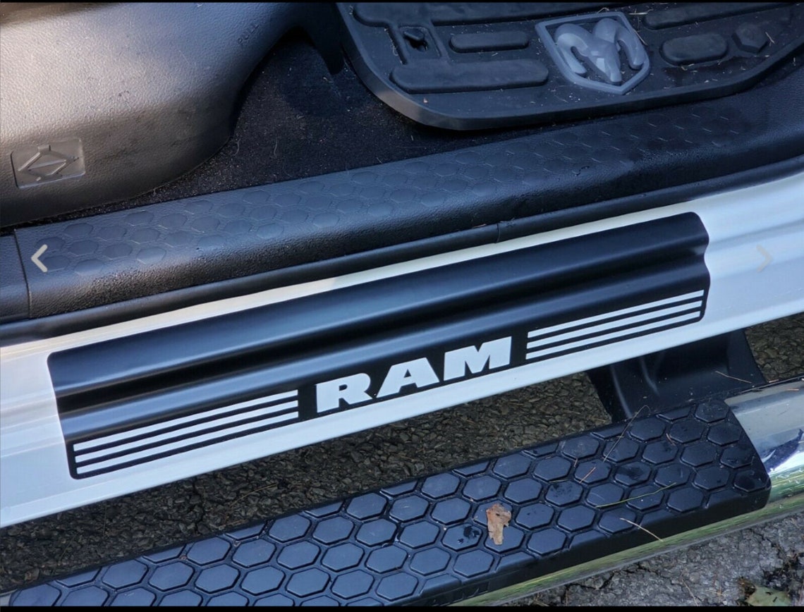 Ram Vinyl Door Sill Plate Protector Decals 20092018 Extended Etsy
