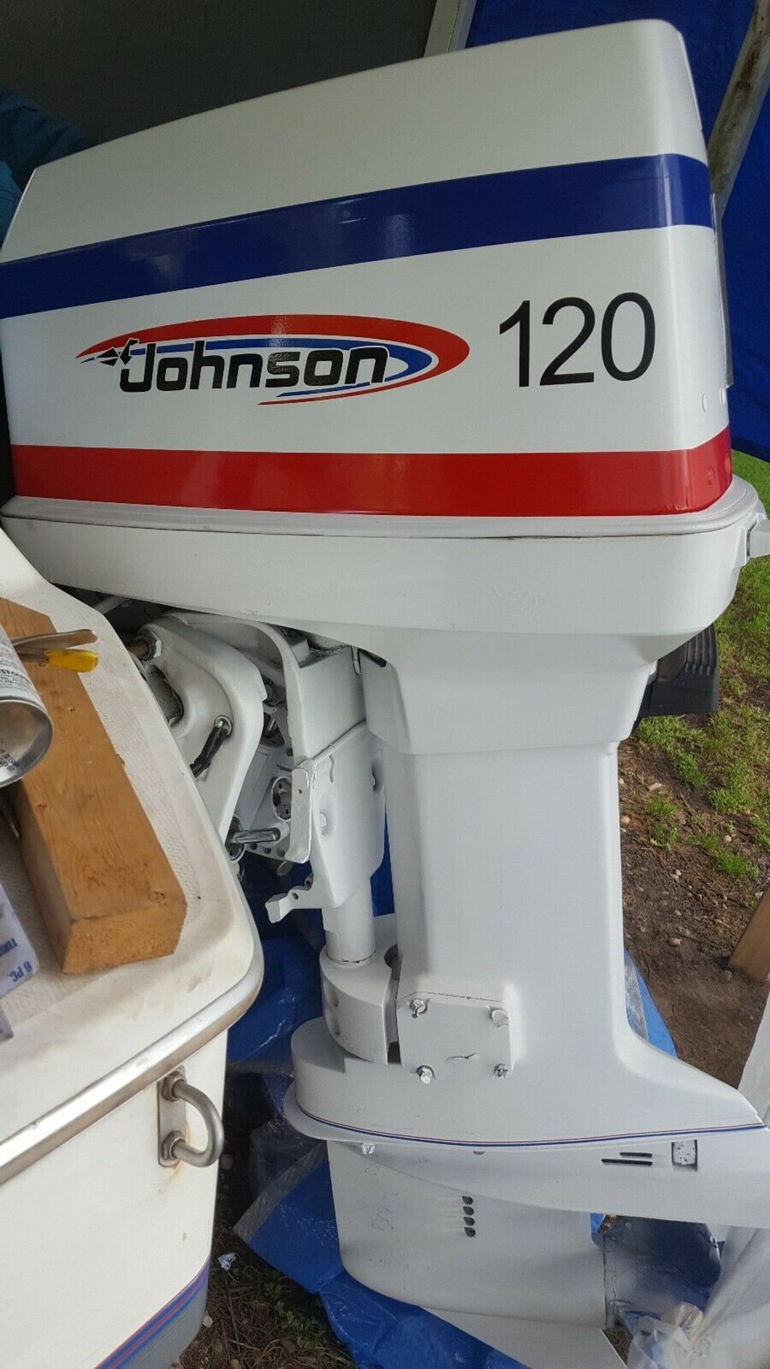 Johnson Outboard Boat Motor Decals Stickers Graphics. 2 Piece Etsy