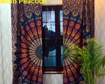 Details about   Indian Mandala Cotton Room Decor Window Door Curtains Horoscope Balcony Panel