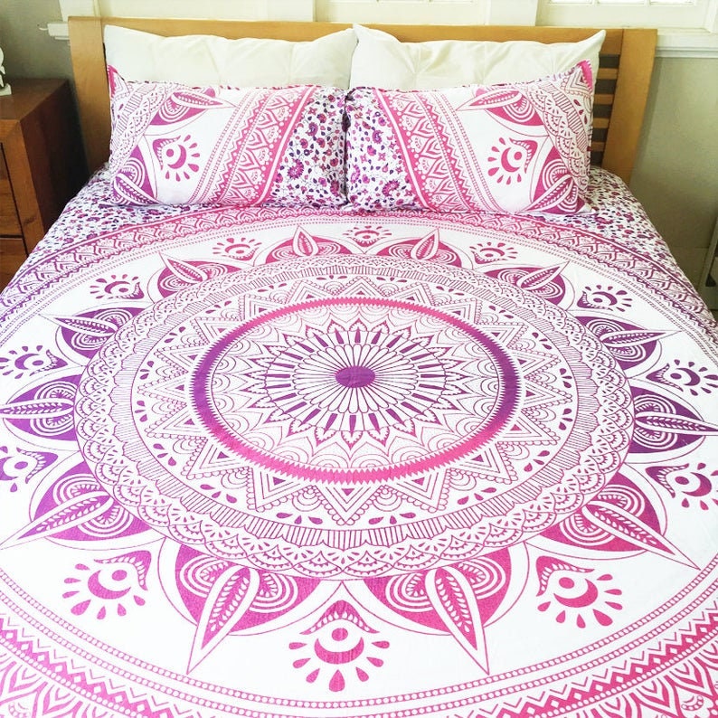Indian Mandala Cotton Bedding Set Etsy