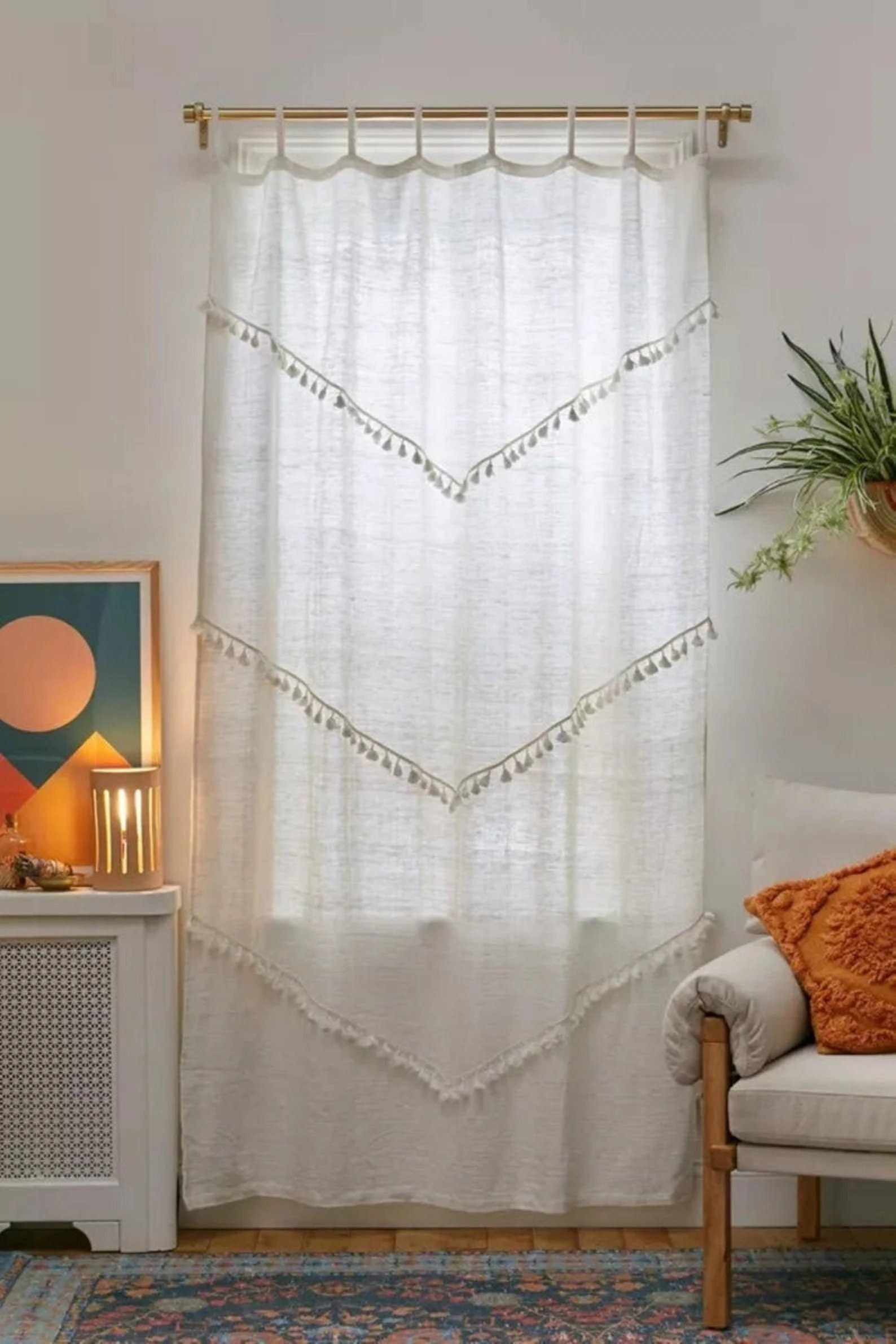 curtains with tassels