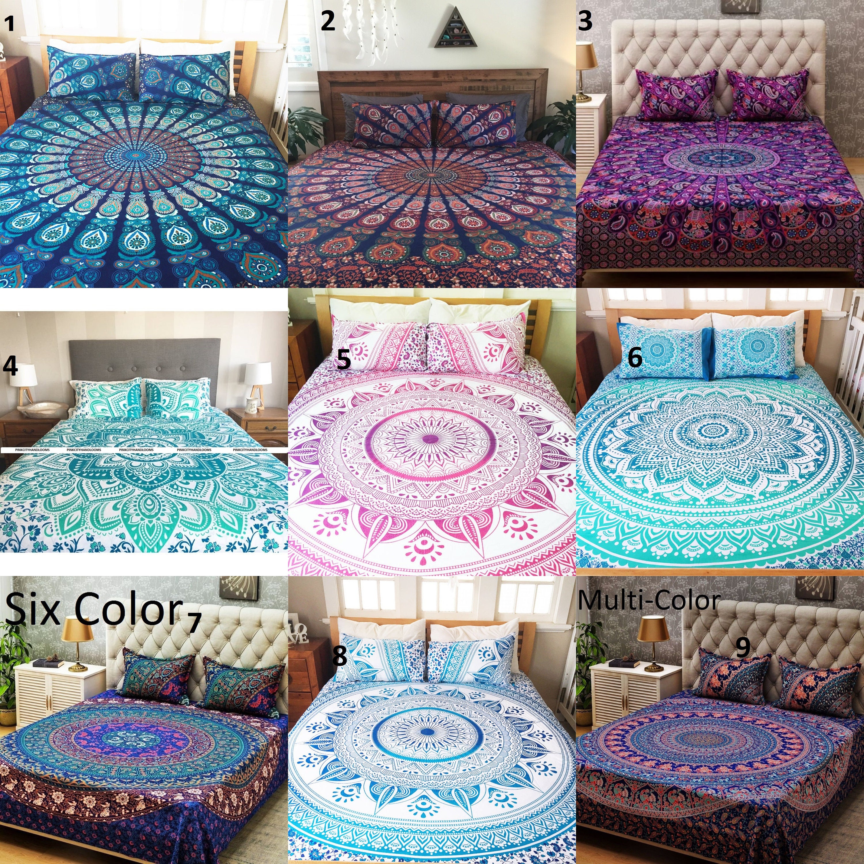 Indian Cotton Bed Sheets Set Full Flat Sheet Twin Bed Sheets Etsy