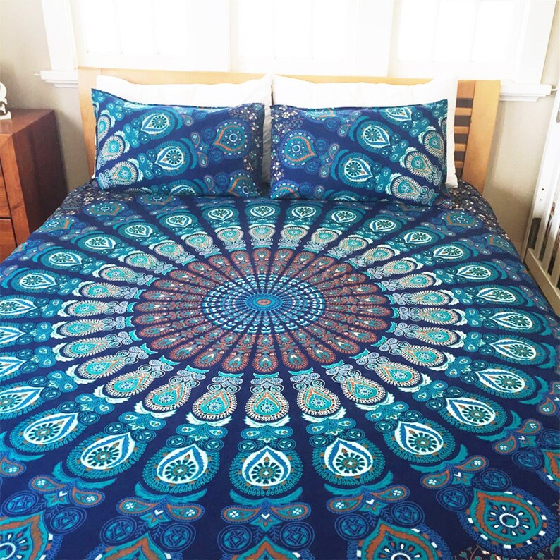 Indian Mandala Cotton Bedding Set Etsy