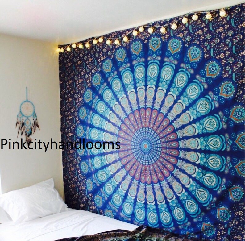 Wall Tapestry Tapestry Wall Hanging Hippie Cotton Tapestry Etsy