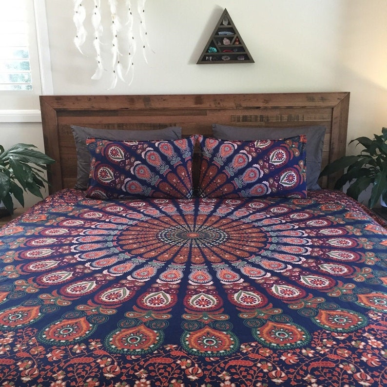Indian Mandala Cotton Bedding Set Etsy