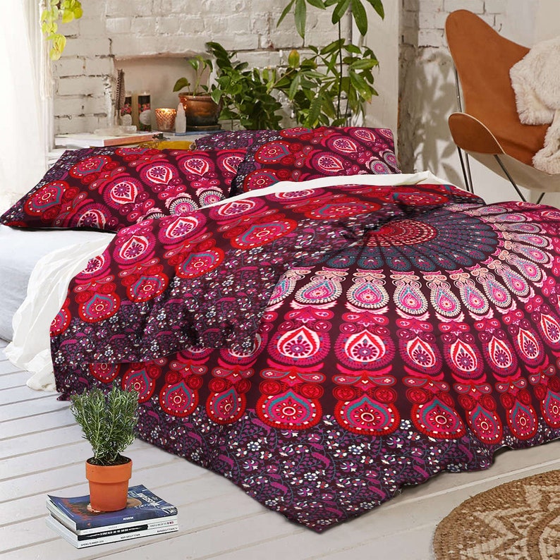 Indian Mandala Quilt Doona Dekbed Quilt Cover King / Twin / Etsy