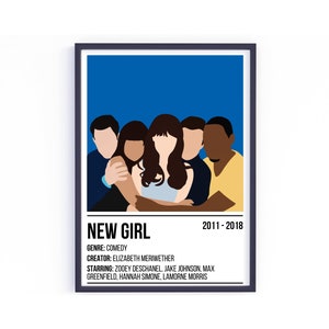 New Girl TV Show Poster | Jessica | Nick | Schmidt | Winston | Cece