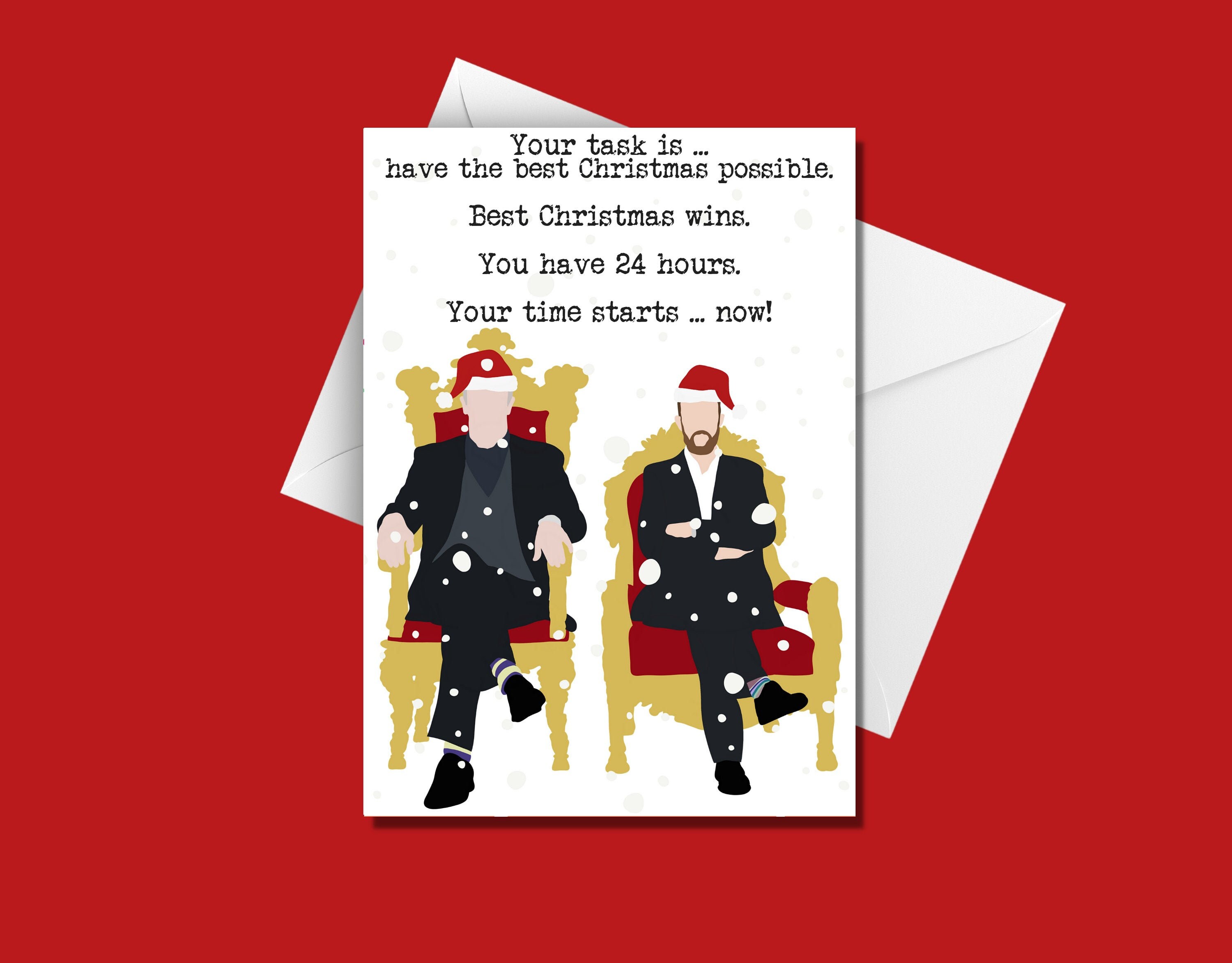 Taskmaster Christmas Card TV Show/Taskmaster Gifts/Mike Etsy