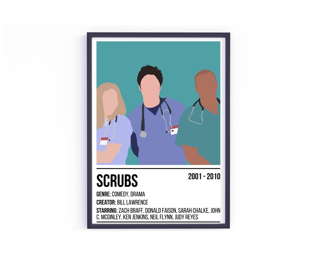 Scrubs TV Show Poster Etsy