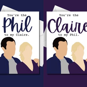 DIGITAL You're the Phil to my Claire | Modern Family Card | Phil Dunphy