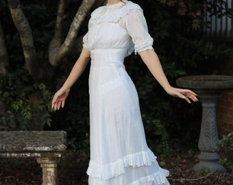 antique edwardian / 1910s lingerie / tea dress