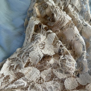 antique 1930s lace gown with silk slip and bolero image 8