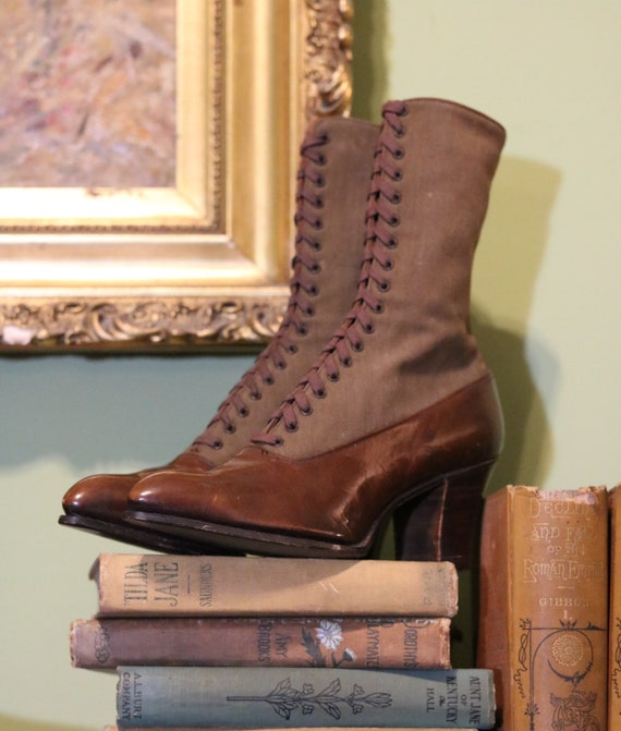 antique Victorian / Edwardian boots - image 1