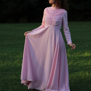 vintage 1970s Sylvia Ann dress / gown
