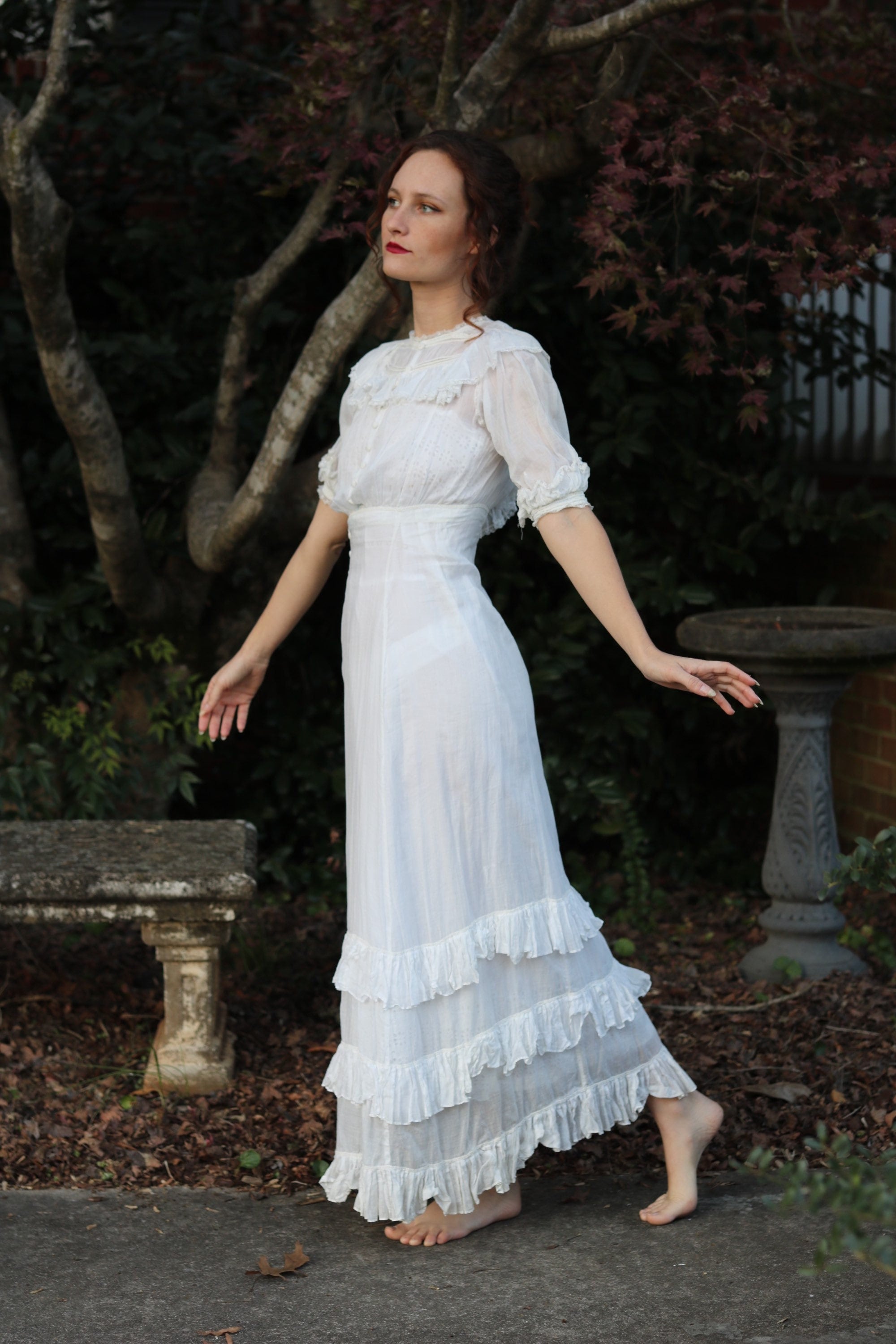 玄関先迄納品 / Lingerie 1910s / Edwardian Antique Tea Etsy - Dress ワンピース