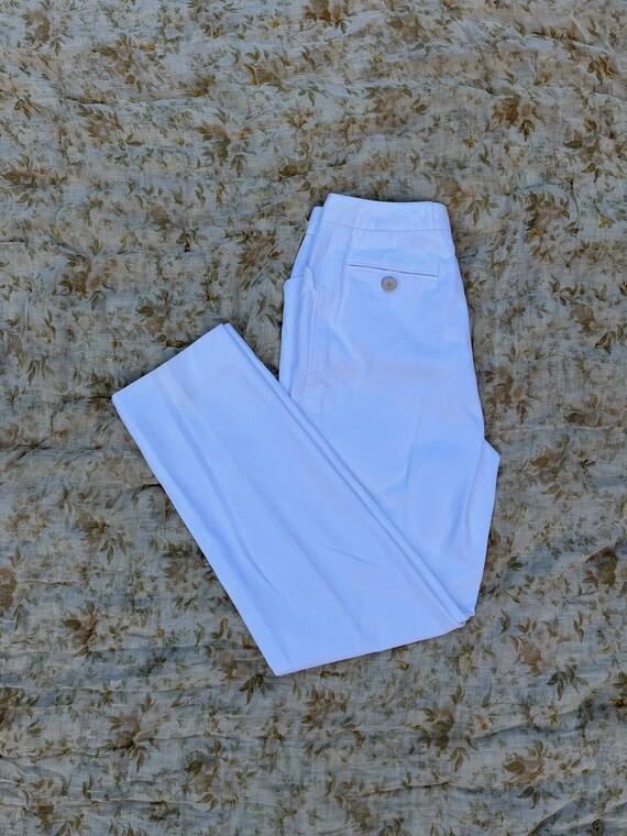 chanel y2k high waisted white pants - image 3
