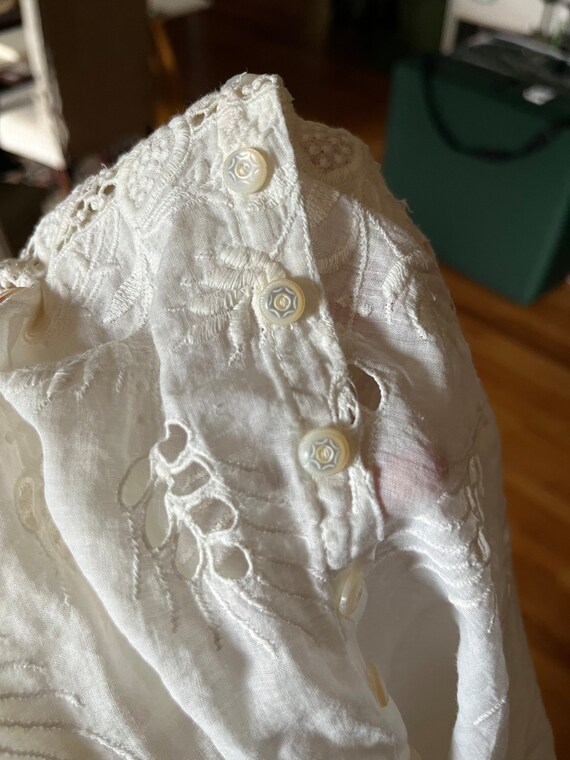 Vintage Gold & Black Eyelet Embroidery Turtleneck Blouse main image 1