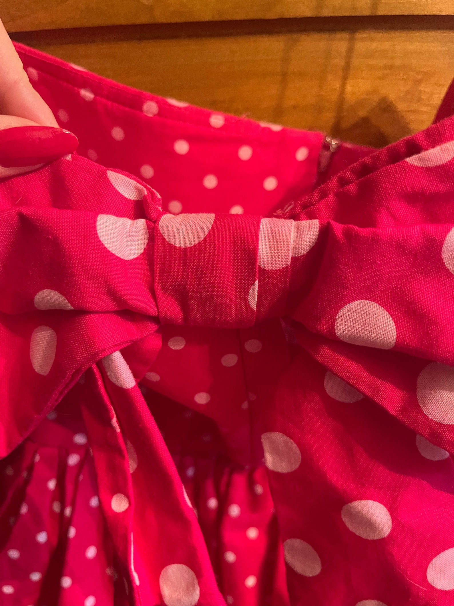 Pindot Poppy 1950s Dress
