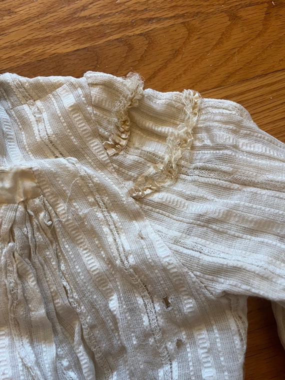 antique edwardian 1900s / 1910s cotton dress gown… - image 8
