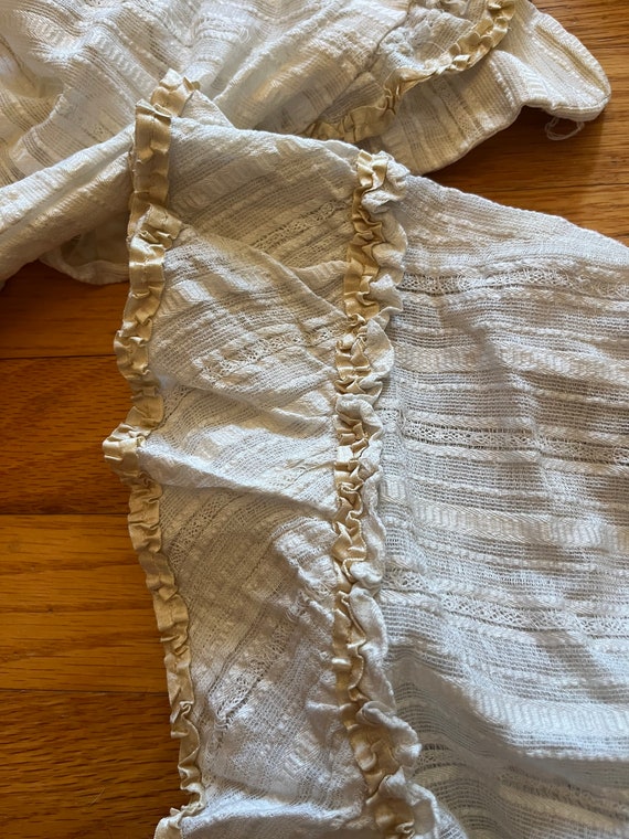 antique edwardian 1900s / 1910s cotton dress gown… - image 5