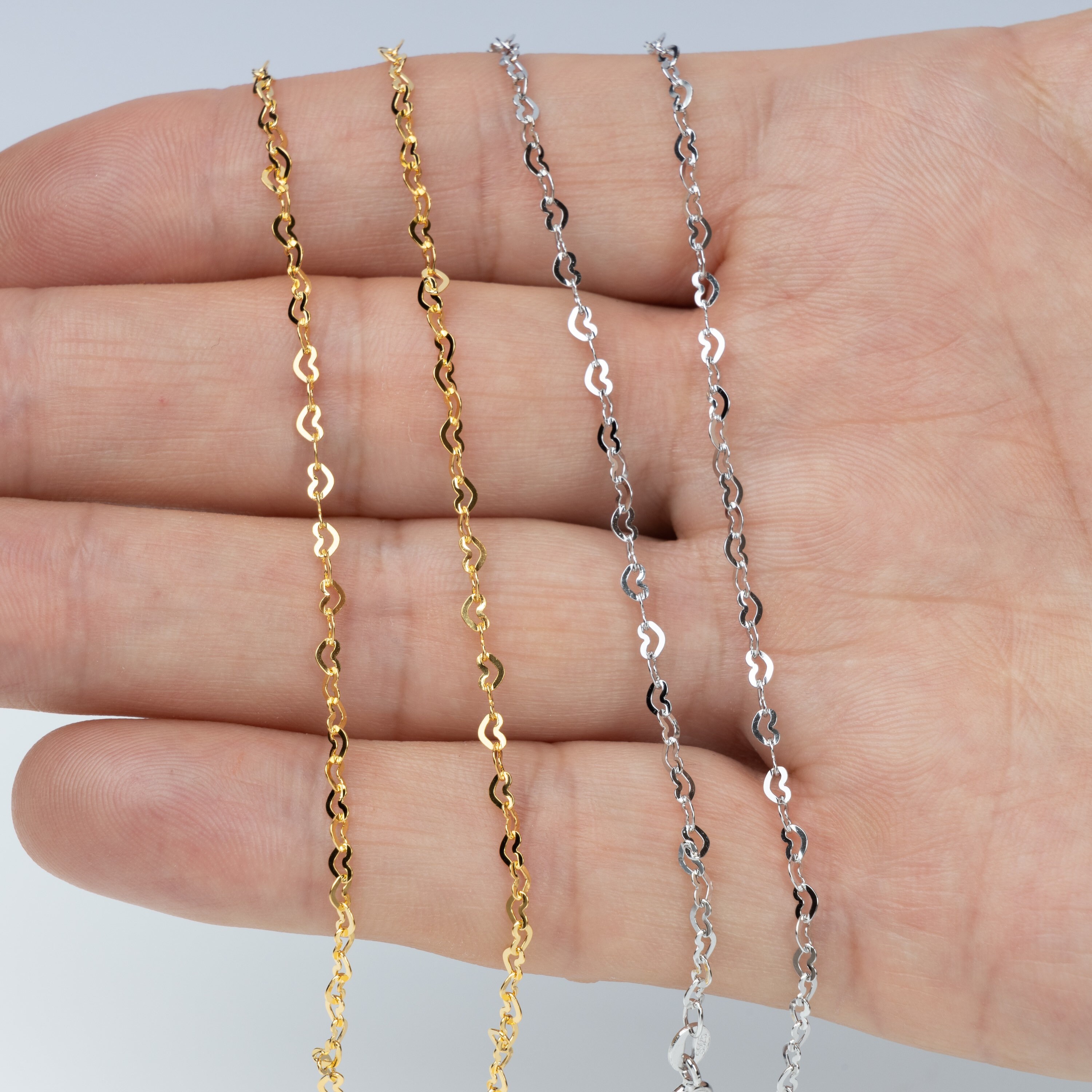 925 Sterling Silver Chain Necklace Layering Necklace Chain Etsy UK