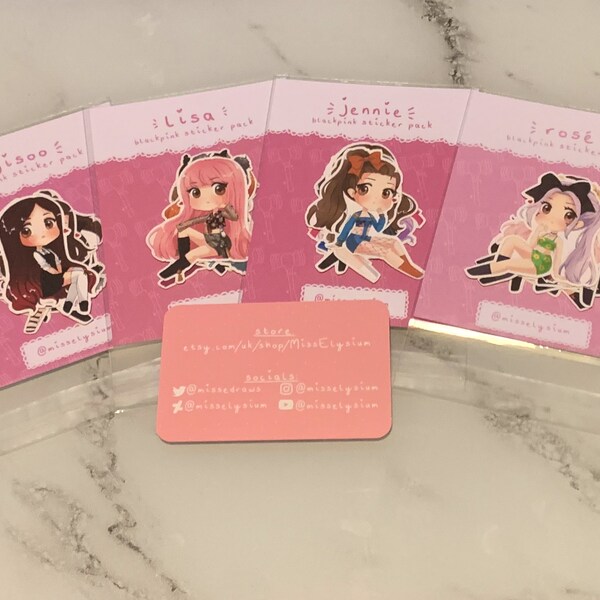 Blackpink-ledensets | Op KPOP geïnspireerde stickers
