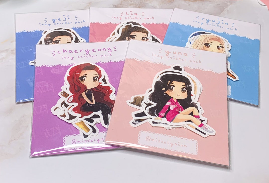 Itzy Sticky Notes ITZY Member Sets | KPOP Inspired Stickers - Etsy