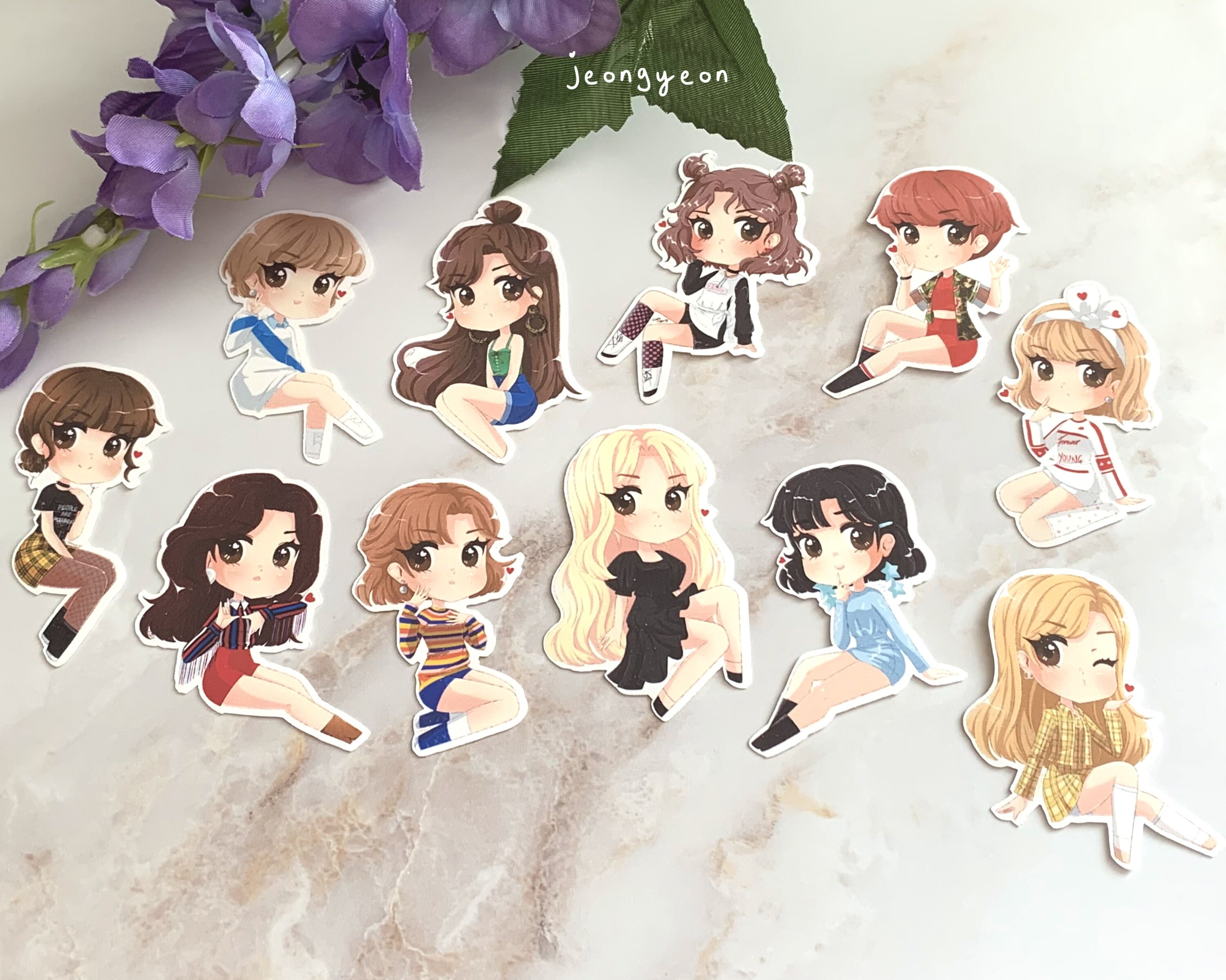 KPOP Stickers Twice Member Sets Etsy