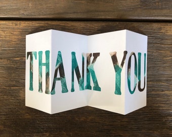 Letterpress Printed Thank You Cards