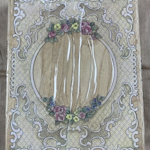 Bordure/cadre rectangulaire en dentelle. Victorien. Grand tampon en caoutchouc vintage.  Scrapbooking, journal indésirable, travaux manuels, cartes, et plus encore...