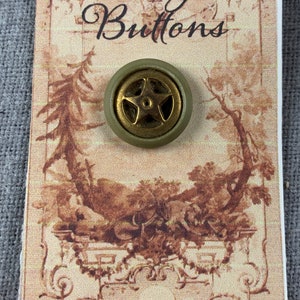 Vintage 5-point Star Button, approx. 3/4&quot; (19mm)