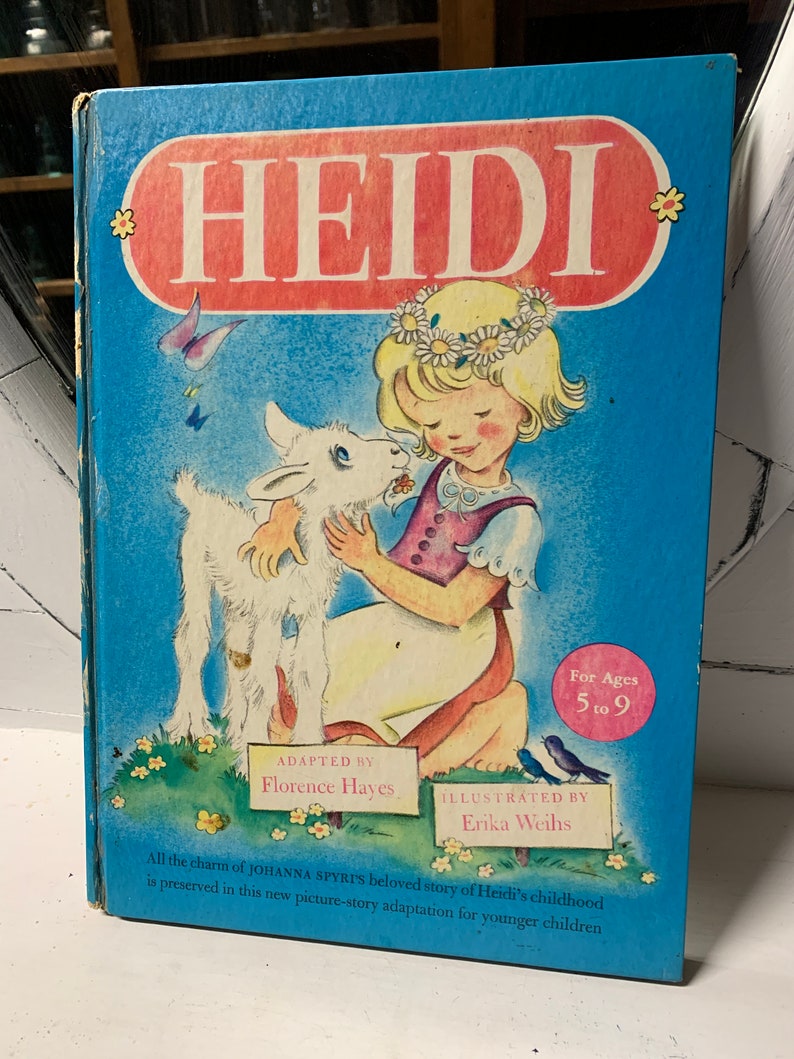 Heidi By Johanna Spyri Adapted By Florence Hayes Illustrated Etsy 