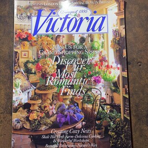 Victoria August 1995 洋雑誌 Victoria Magazine 1995 - Etsy