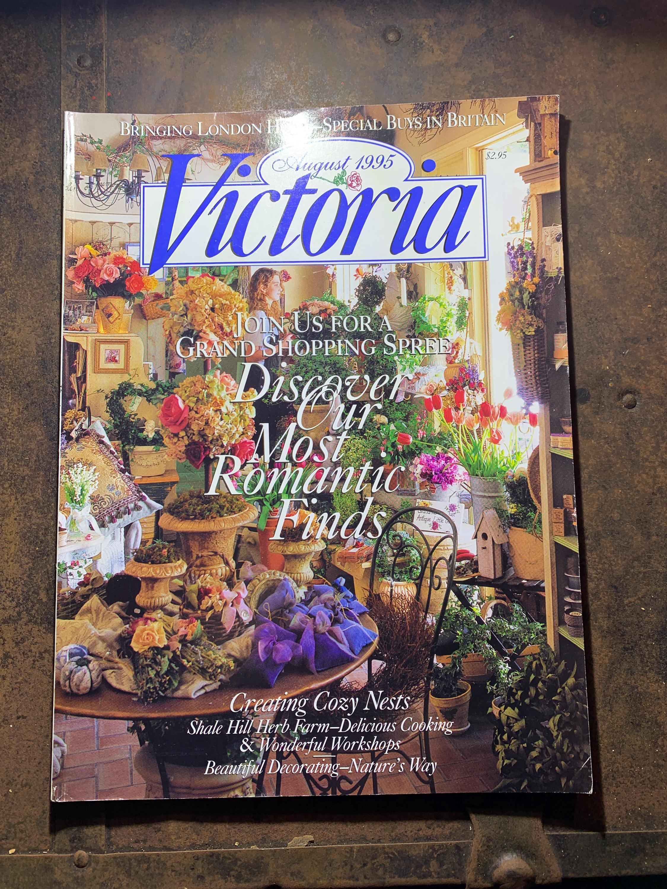 Victoria August 1995 洋雑誌 Victoria Magazine 1995 - Etsy
