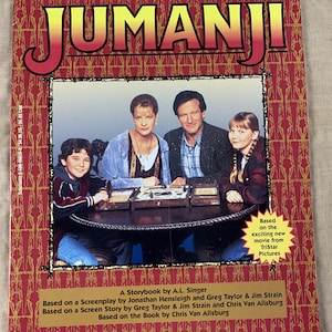 Jumanji by A.L. Singer. Softcover Book. Movie Tie-In. 1995. Scholastic. Robin Williams, Kirsten Dunst