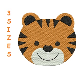 Tiger Machine Embroidery Digital Design 3 Sizes